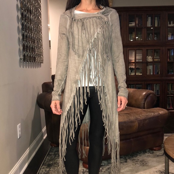 Bolongaro Trevor Fringed Cardigan - Picture 1 of 7